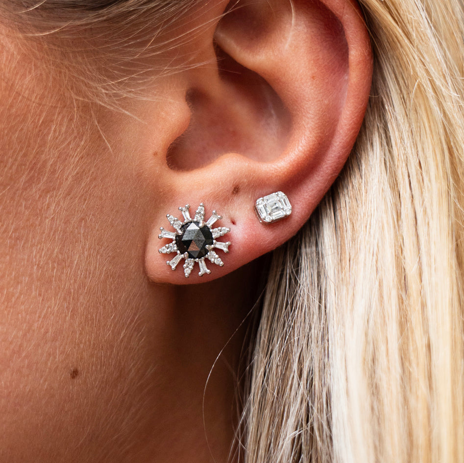 Black Diamond Supernova Stud Earrings