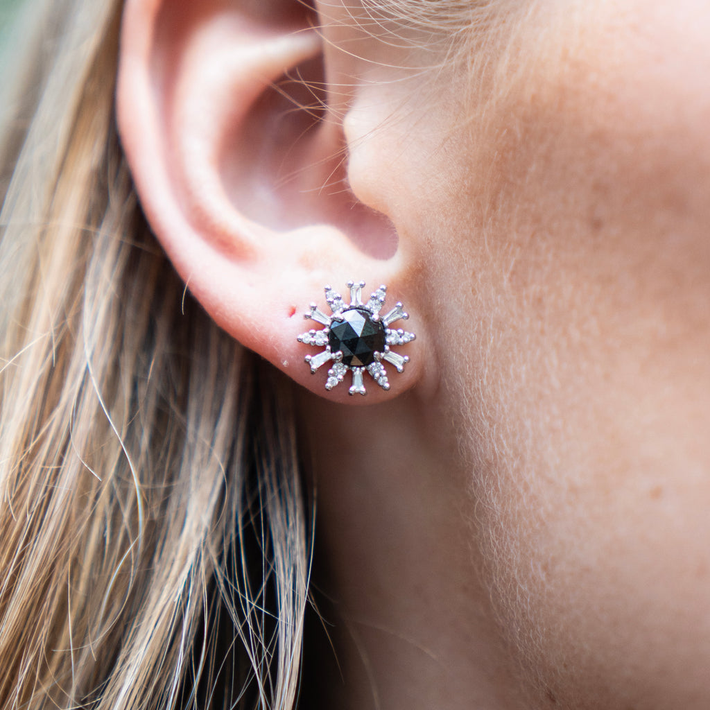 Black Diamond Supernova Stud Earrings